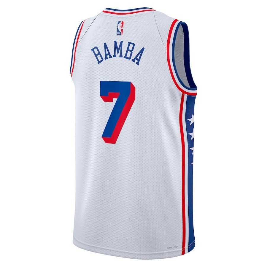 Mo Bamba 7 Philadelphia 76ers 2023/24 Swingman Jersey Association Edition White