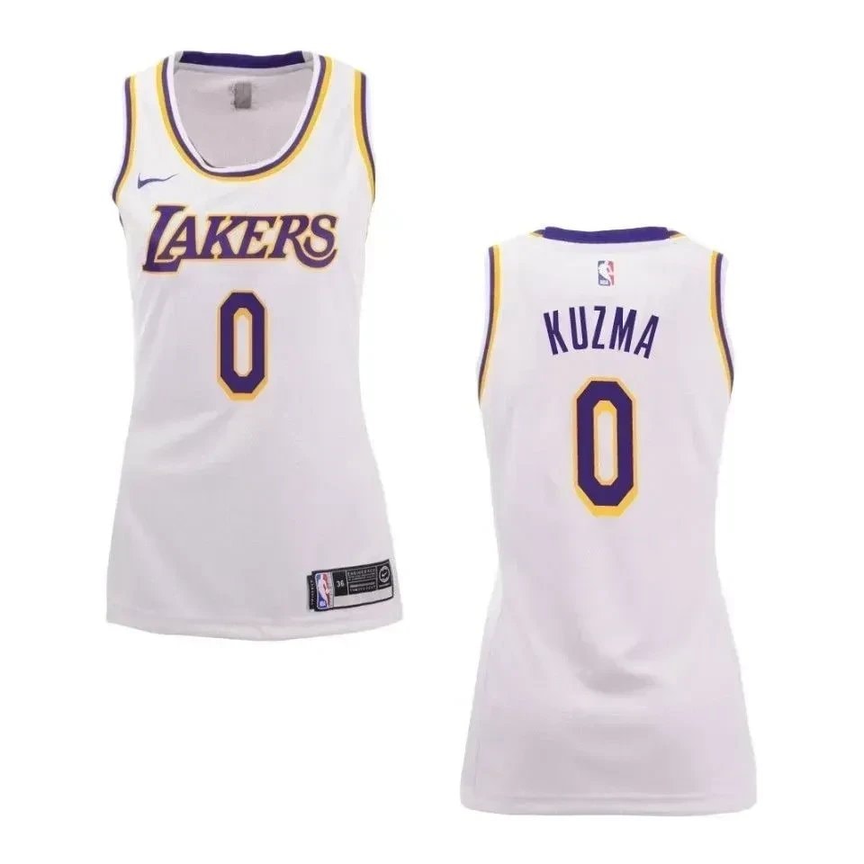 Women's Basketball Team 0 Kyle Kuzma Association Swingman Jersey - White
