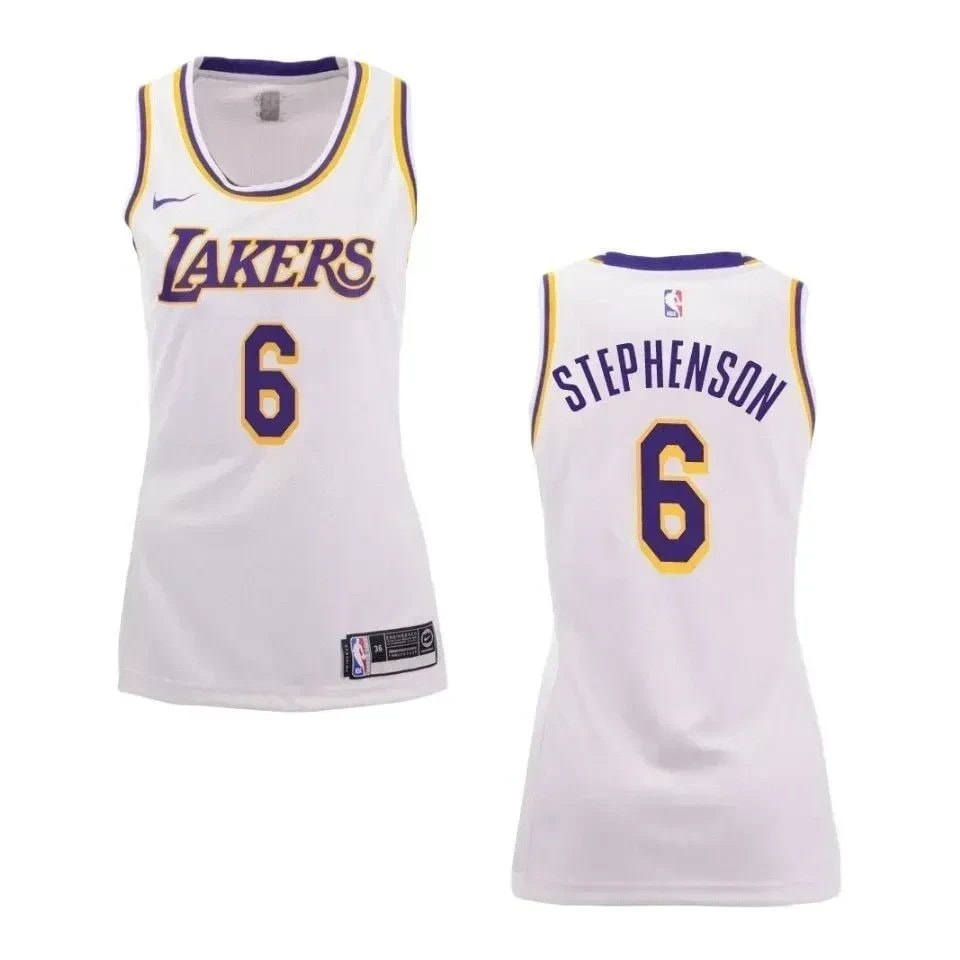 Women's Basketball Team 6 Lance Stephenson Association Swingman Jersey - White