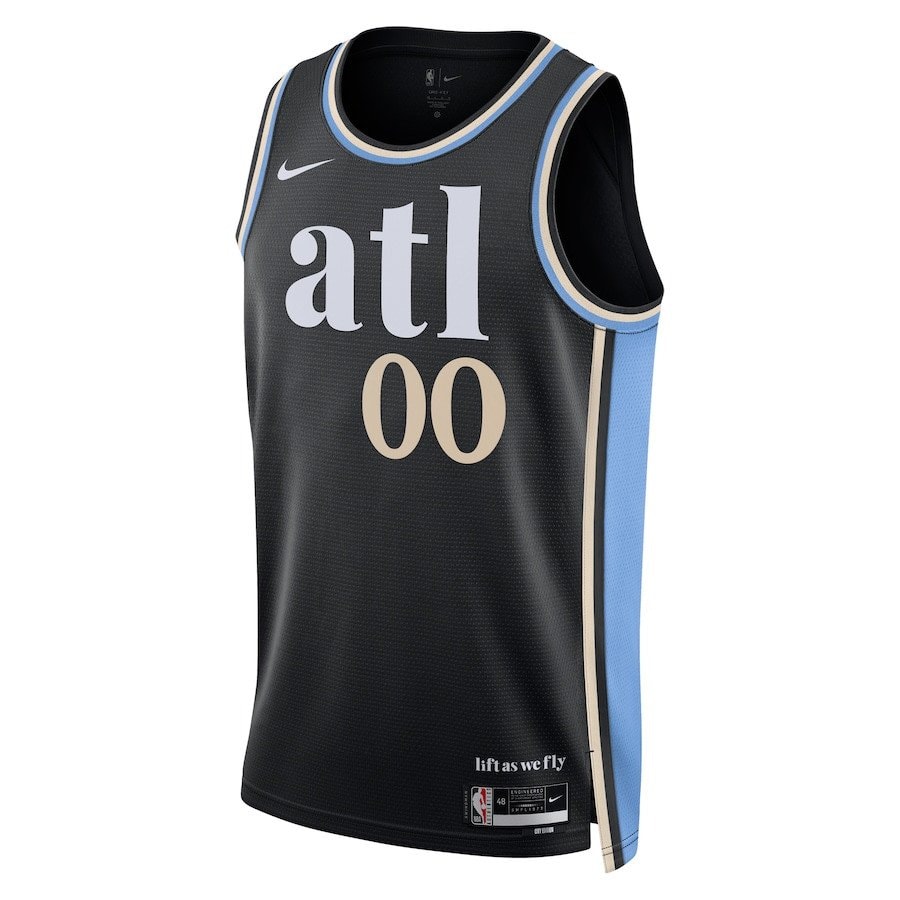 Atlanta Hawks 2023/24 Swingman Jersey Customized City Edition Black Unisex