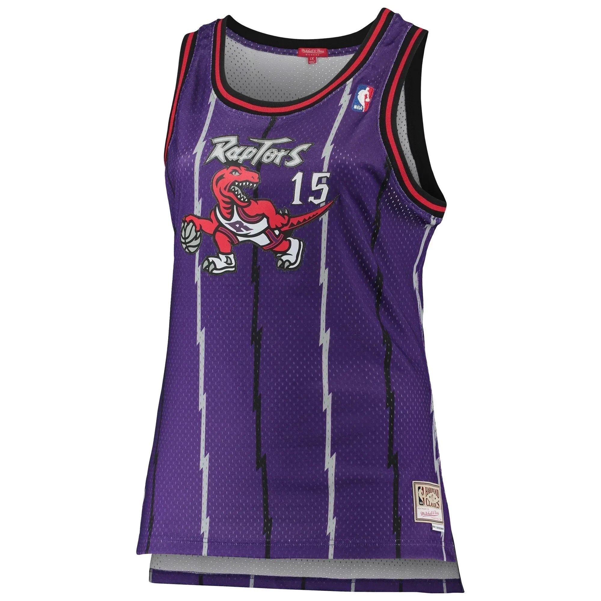 Vince Carter Toronto Raptors Mitchell & Ness Women's Plus Size Swingman Jersey Purple