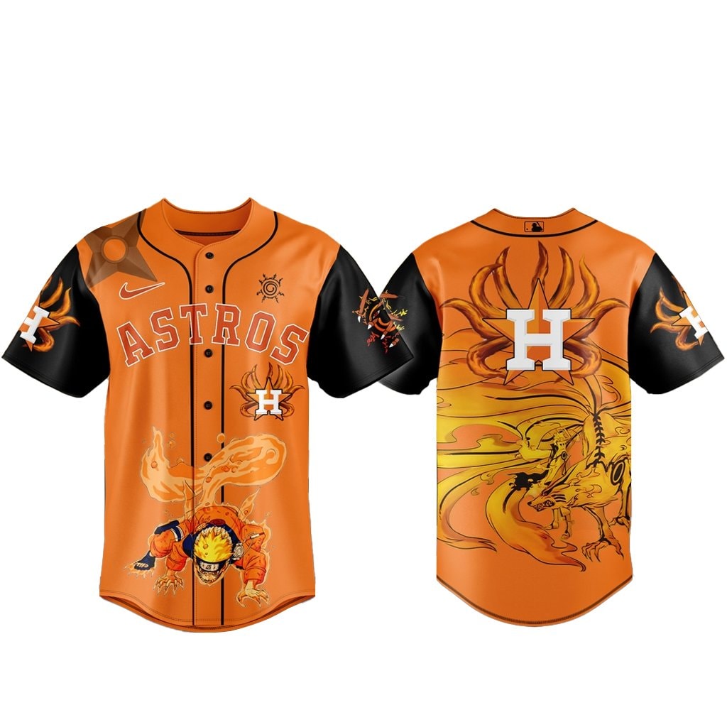 Houson Baseball Team x Naruto Kurama Baseball Jersey