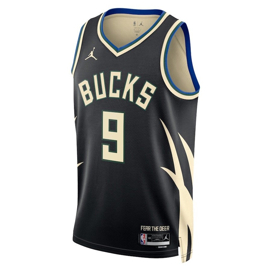 Bobby Portis Jr 9 Milwaukee Bucks Unisex Swingman Jersey Statement Edition Black