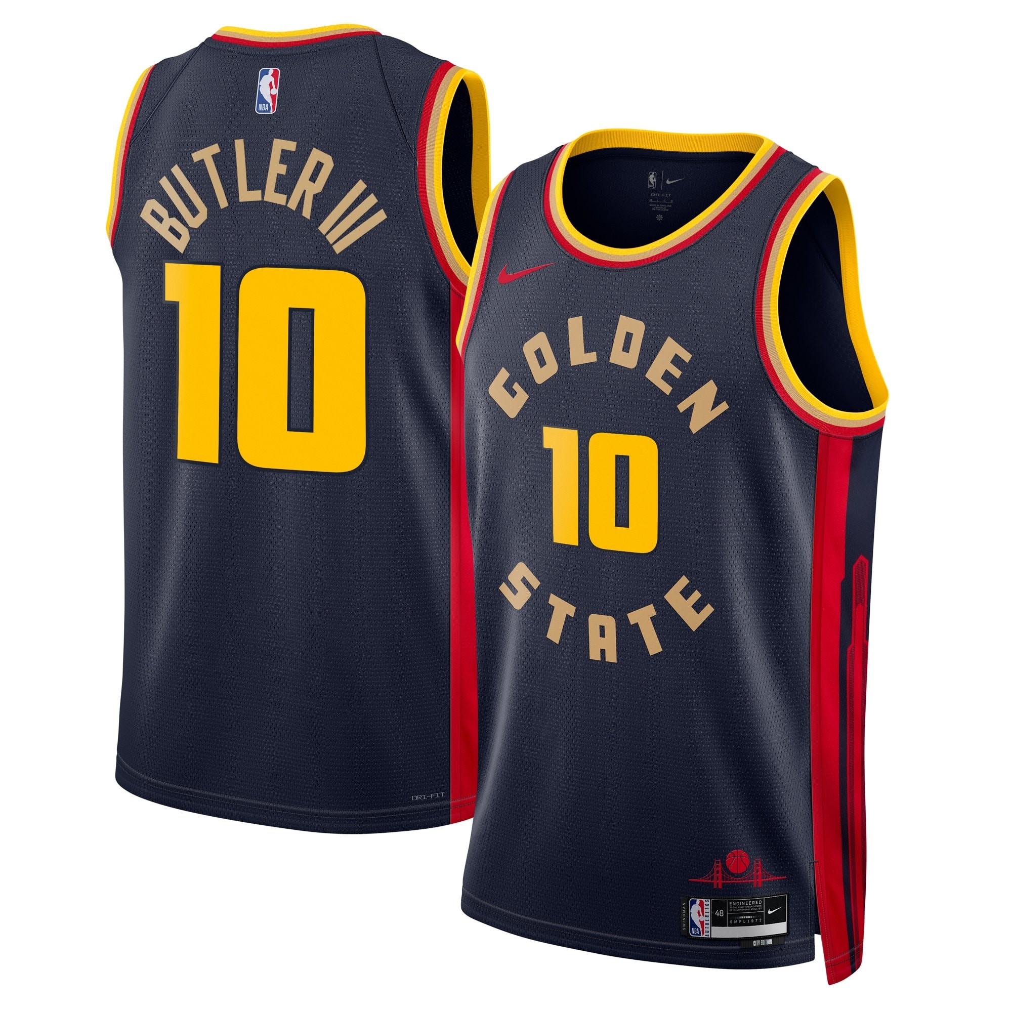 Golden State Warriors City Edition Swingman Jersey 2024 Navy Jimmy Butler III Unisex