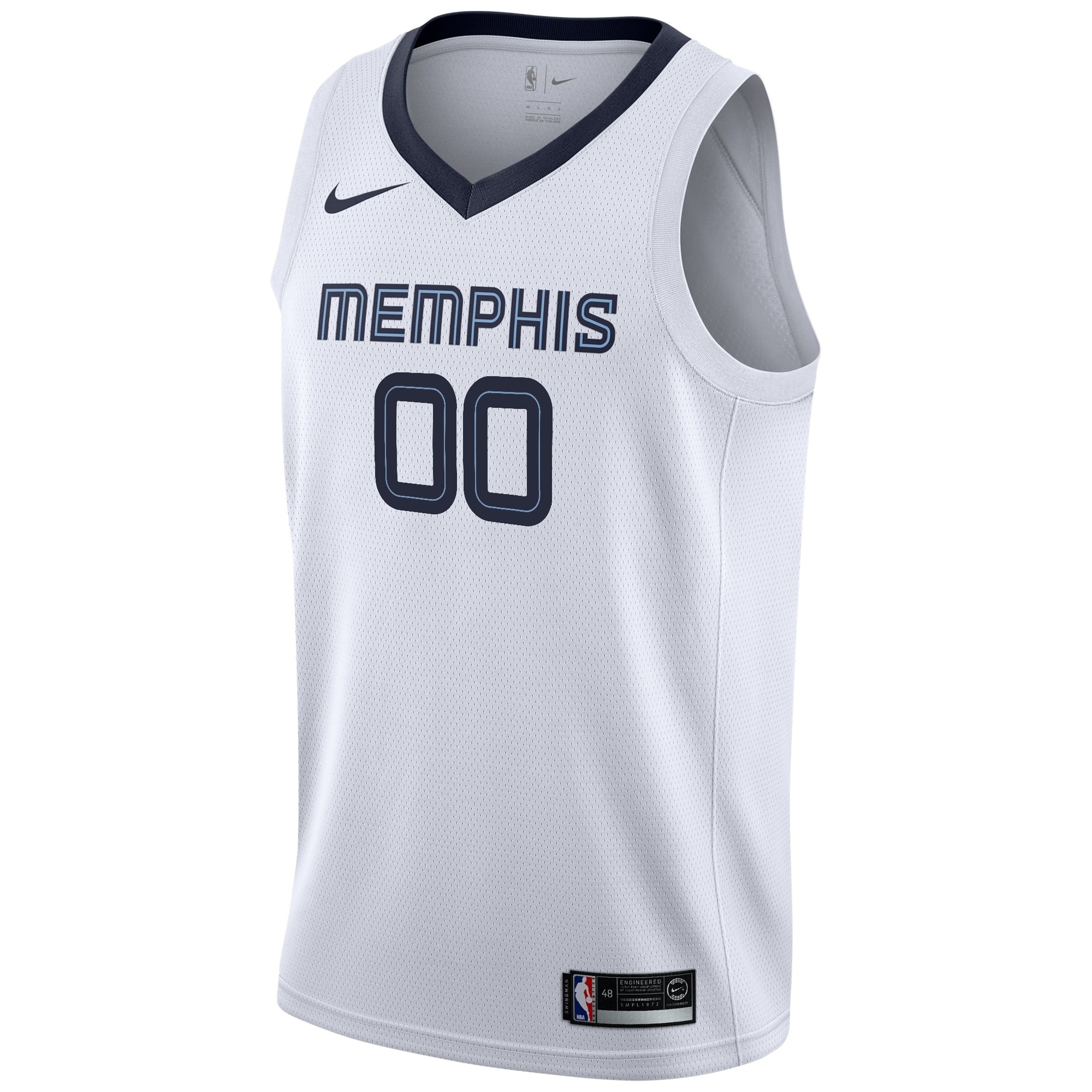Memphis Grizzlies Association Swingman Custom Jersey Youth Unisex Multicolor