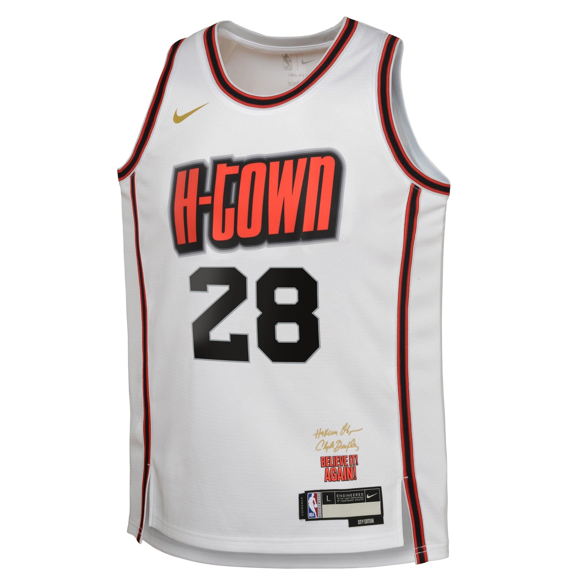 Houston Rockets City Edition Swingman Jersey 2024 White Alperen Sengun Youth