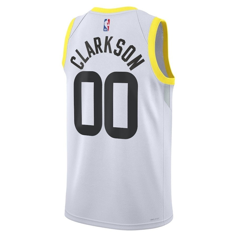 Jordan Clarkson 00 Utah Jazz Unisex Swingman Jersey Association Edition White