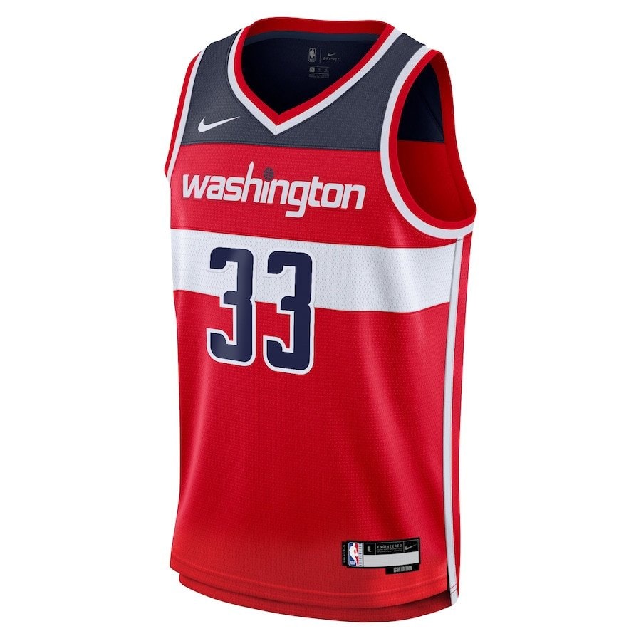Kyle Kuzma 33 Washington Wizards Unisex Swingman Jersey Icon Edition Red