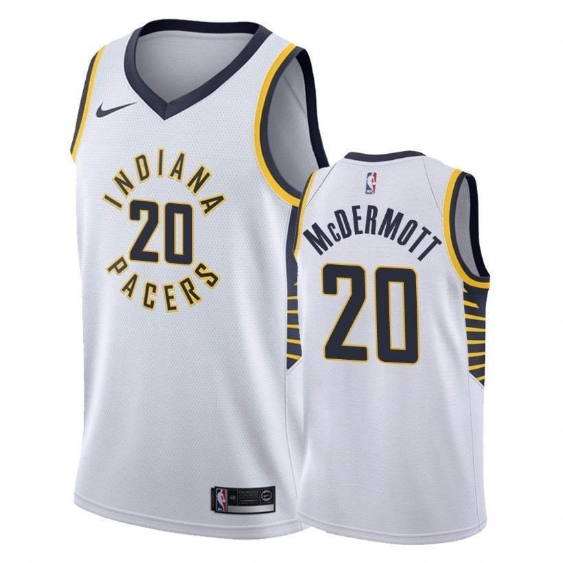 Men's Doug McDermott 20 Pacers Association White Basketball Jersey