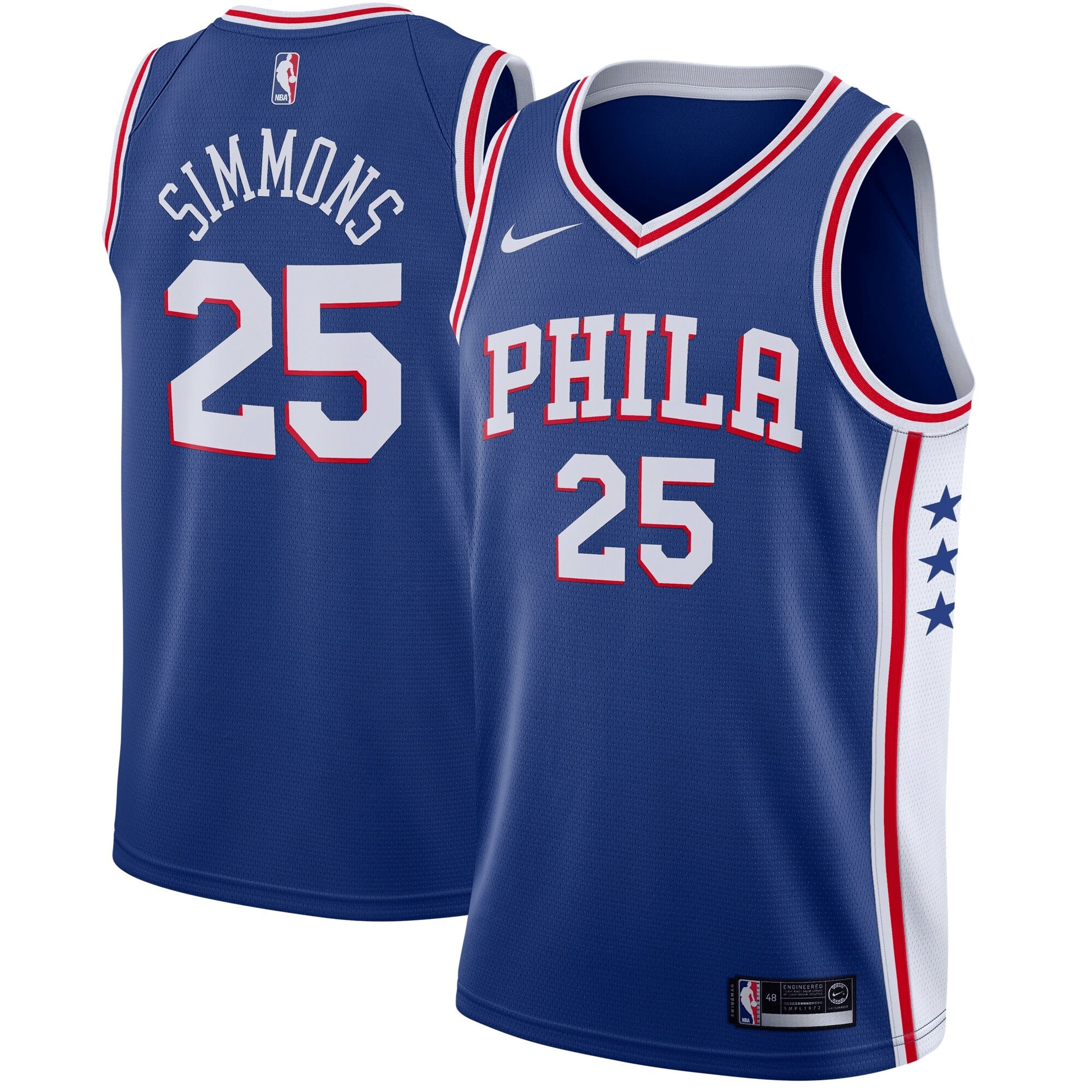 Ben Simmons Philadelphia 76ers Swingman Jersey White - Association Edition Jersey