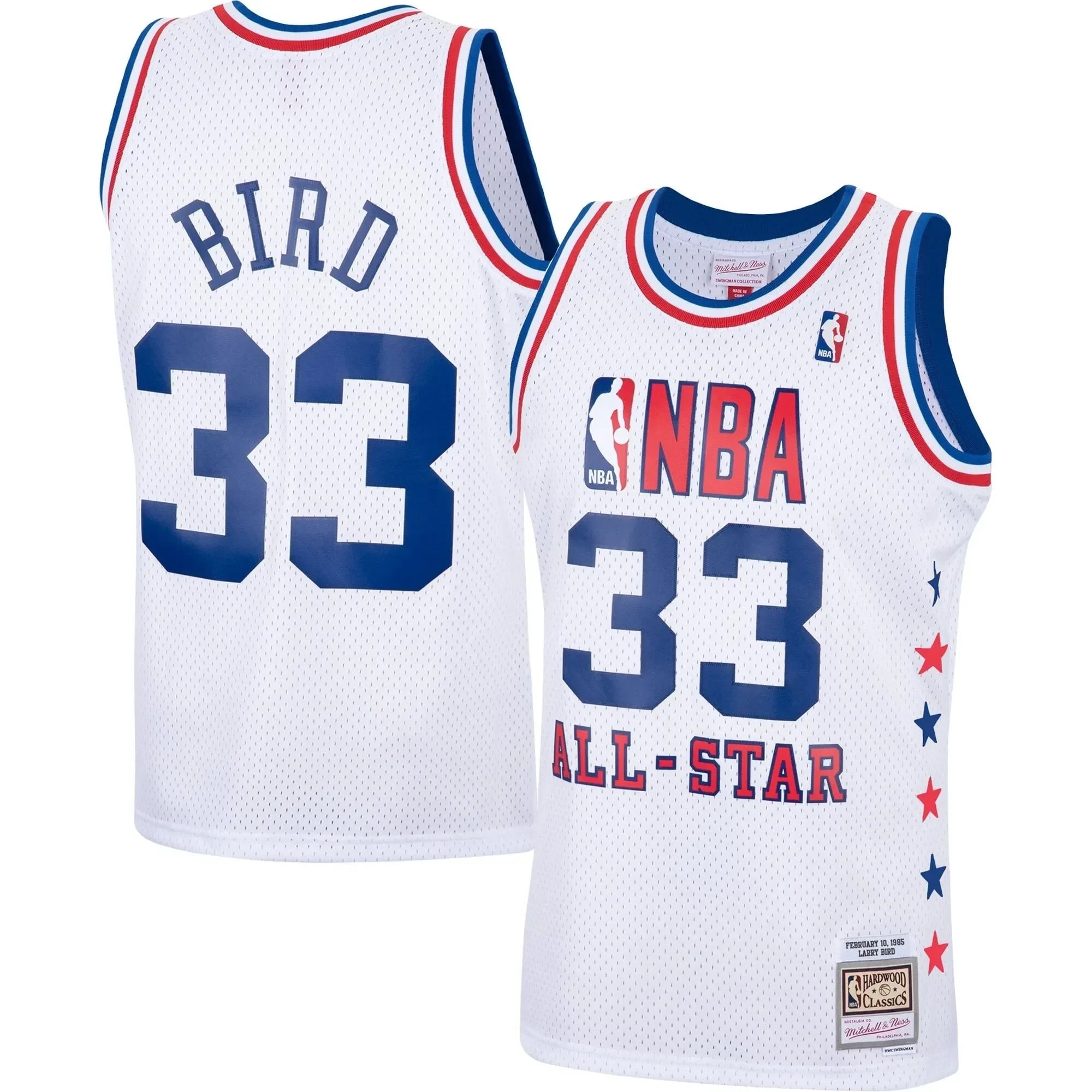 Larry Bird Eastern Conference Mitchell & Ness 1985 All-Star Game Swingman Jersey - White