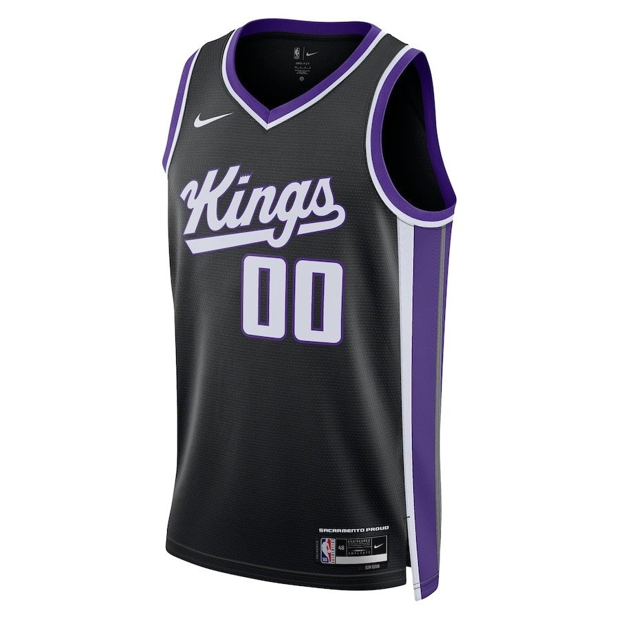 Sacramento Kings 2023/24 Icon Swingman Custom Men Jersey Black Multicolor