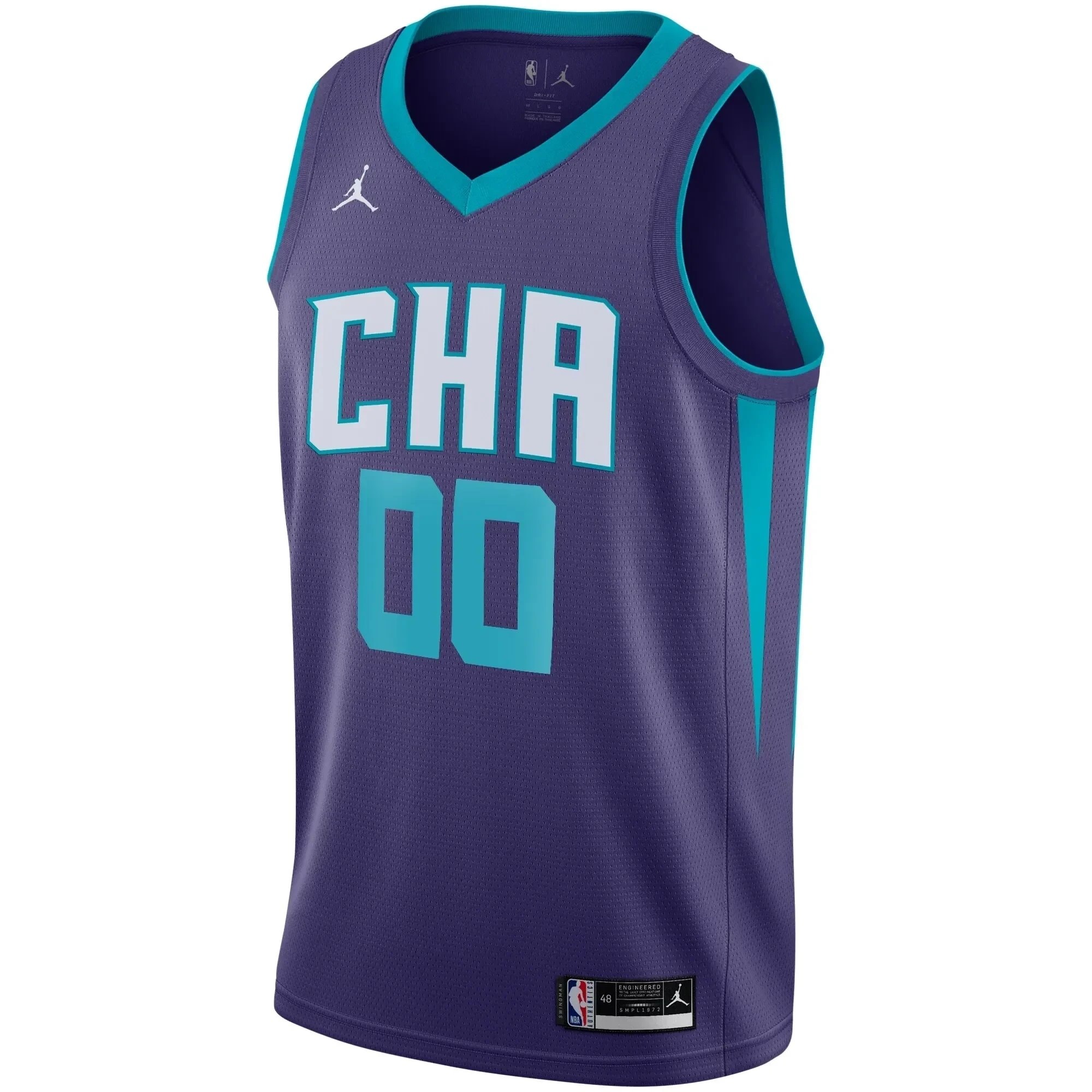 Charlotte Hornets Swingman Blank Jersey Statement Edition Purple Unisex