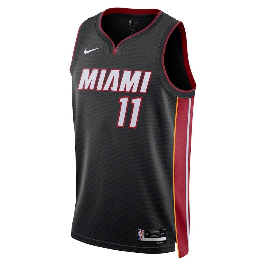 Jaime Jaquez Jr. 11 Miami Heat Unisex Swingman Jersey Icon Edition Black