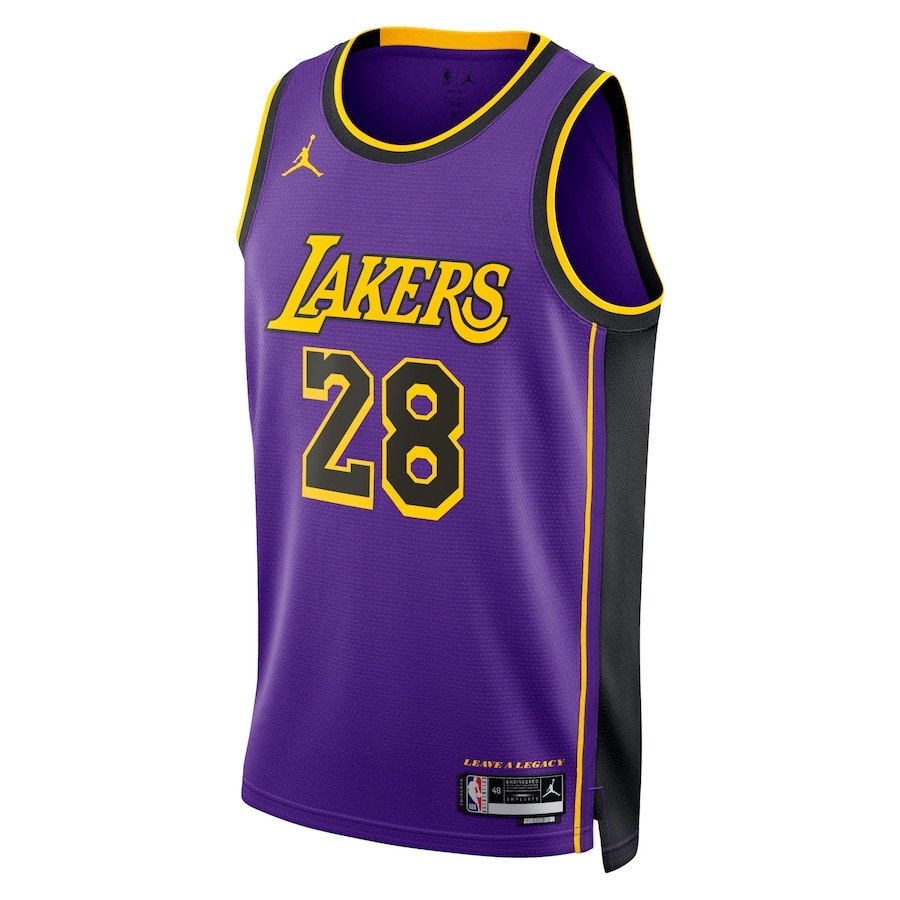 Rui Hachimura 28 Los Angeles Lakers Unisex Swingman Jersey Statement Edition Purple