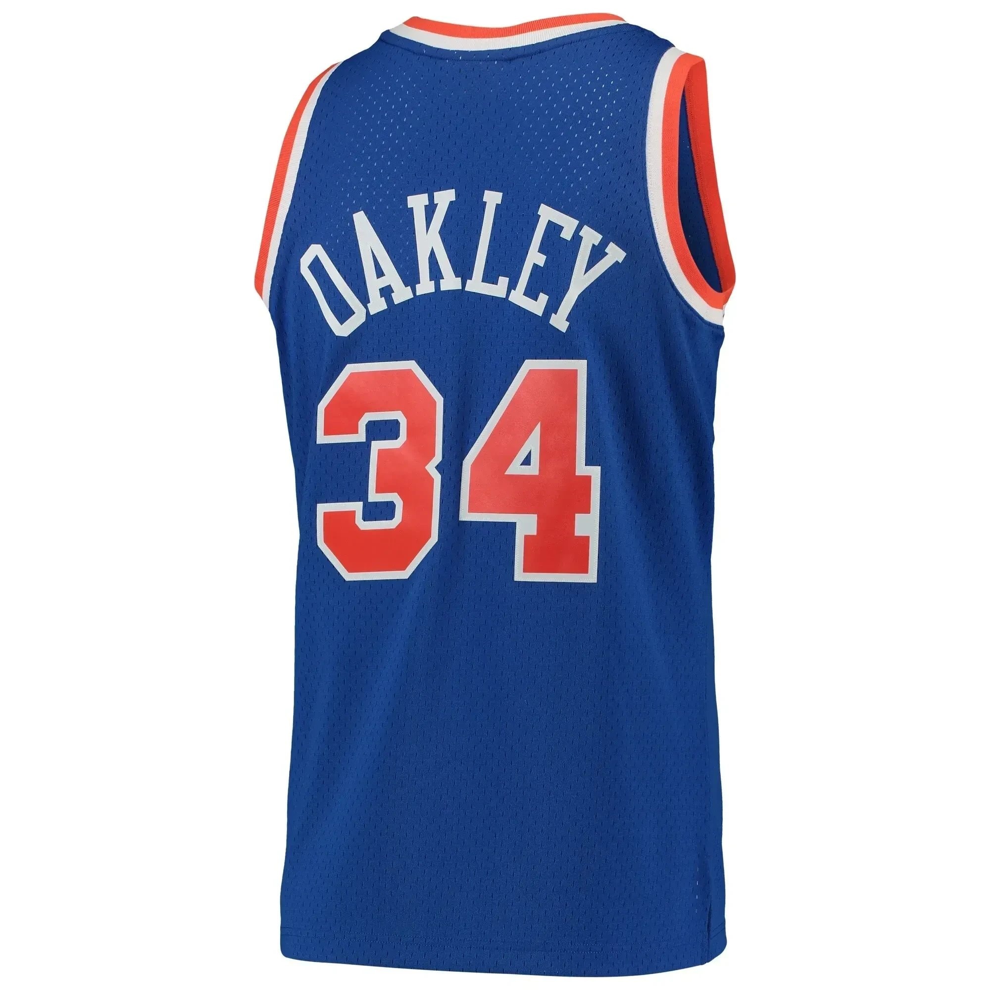 Charles Oakley New York Knicks Mitchell Ness Hardwood Classics 1991-92 Swingman Jersey - Blue