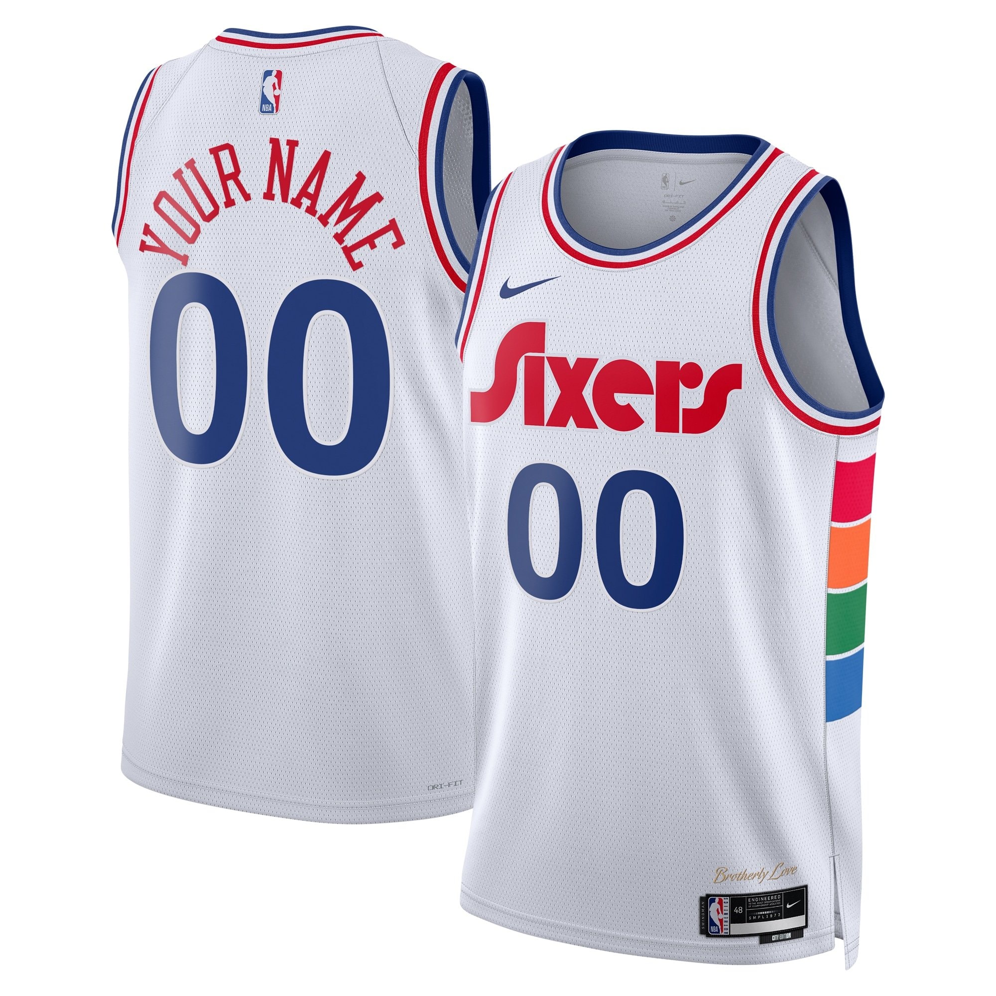 Philadelphia 76ers City Edition Swingman Jersey 2024 Custom Unisex Multicolor