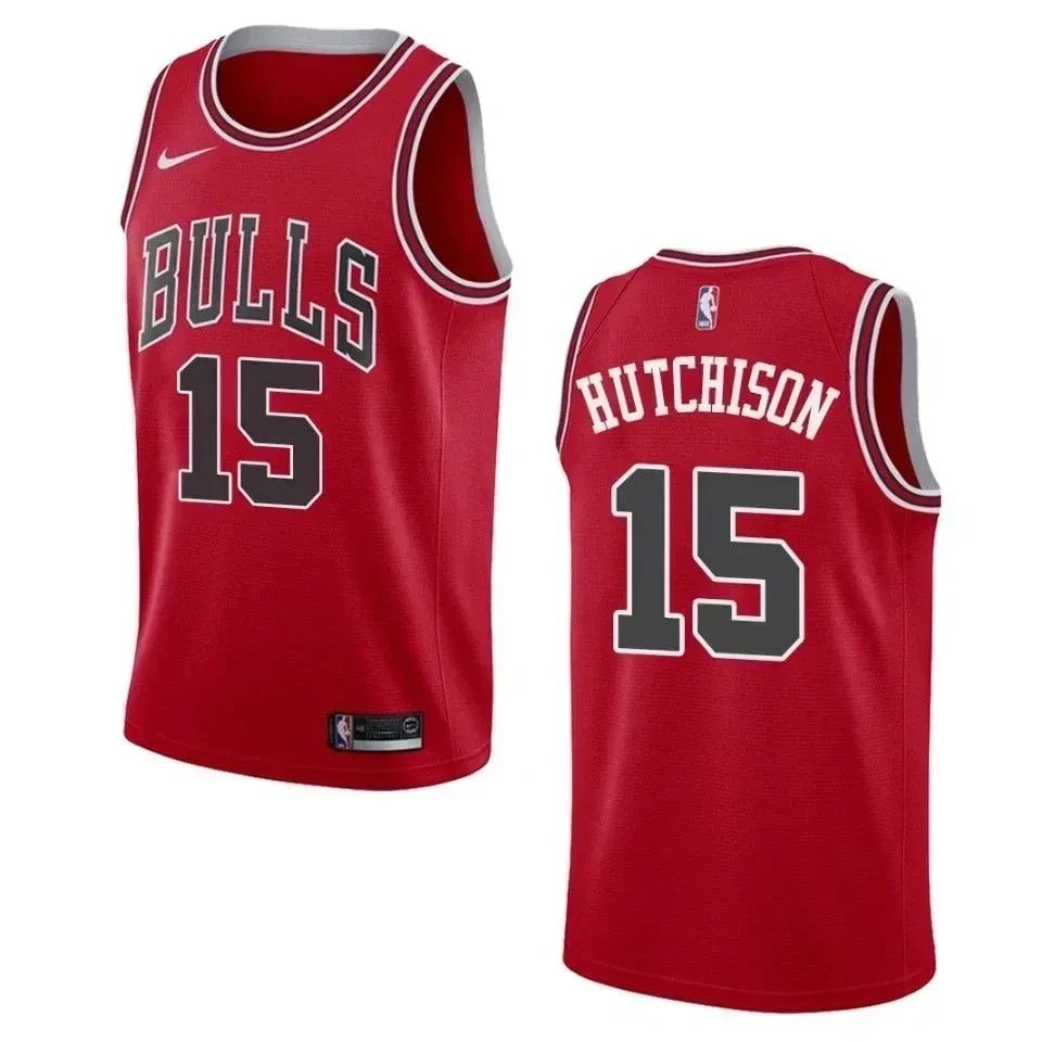 Men's Basketball Team 15 Chandler Hutchison Icon Swingman Jersey - Red