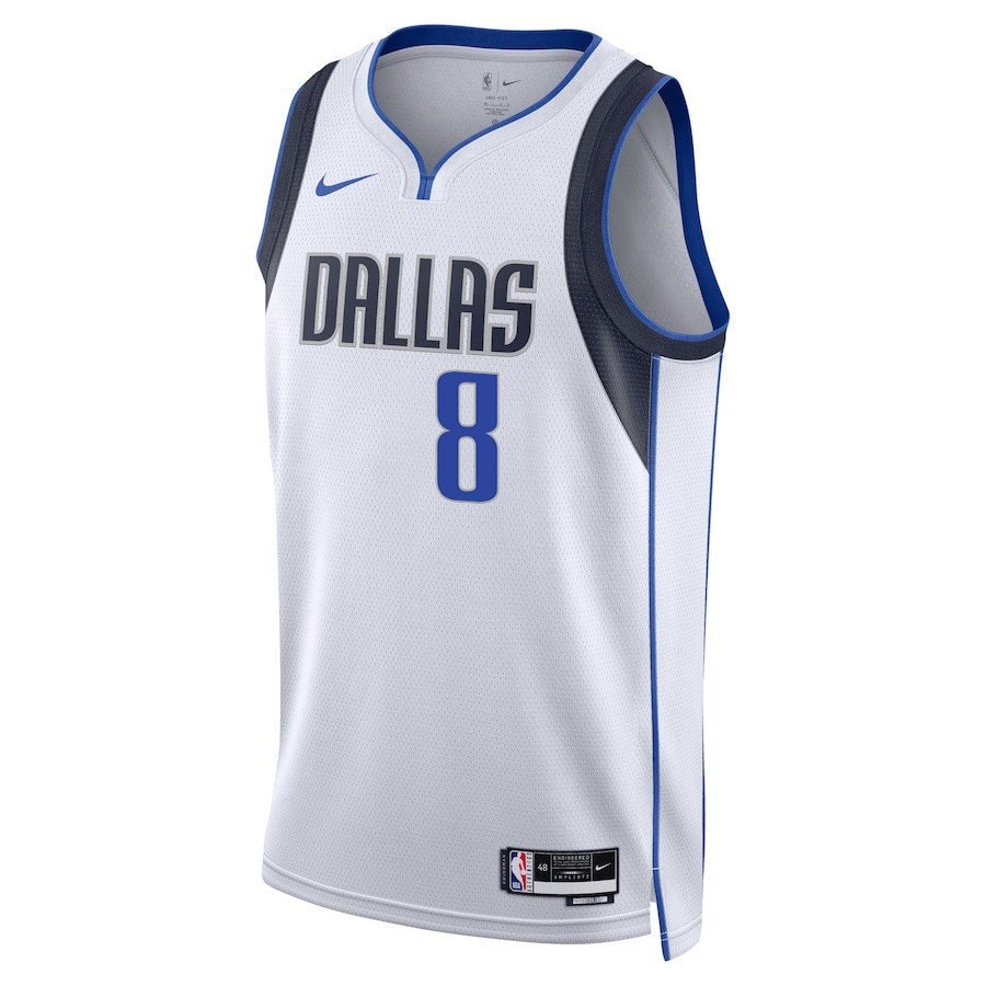 Josh Green 8 Dallas Mavericks 2024 Finals Patch Swingman Jersey Association Edition White