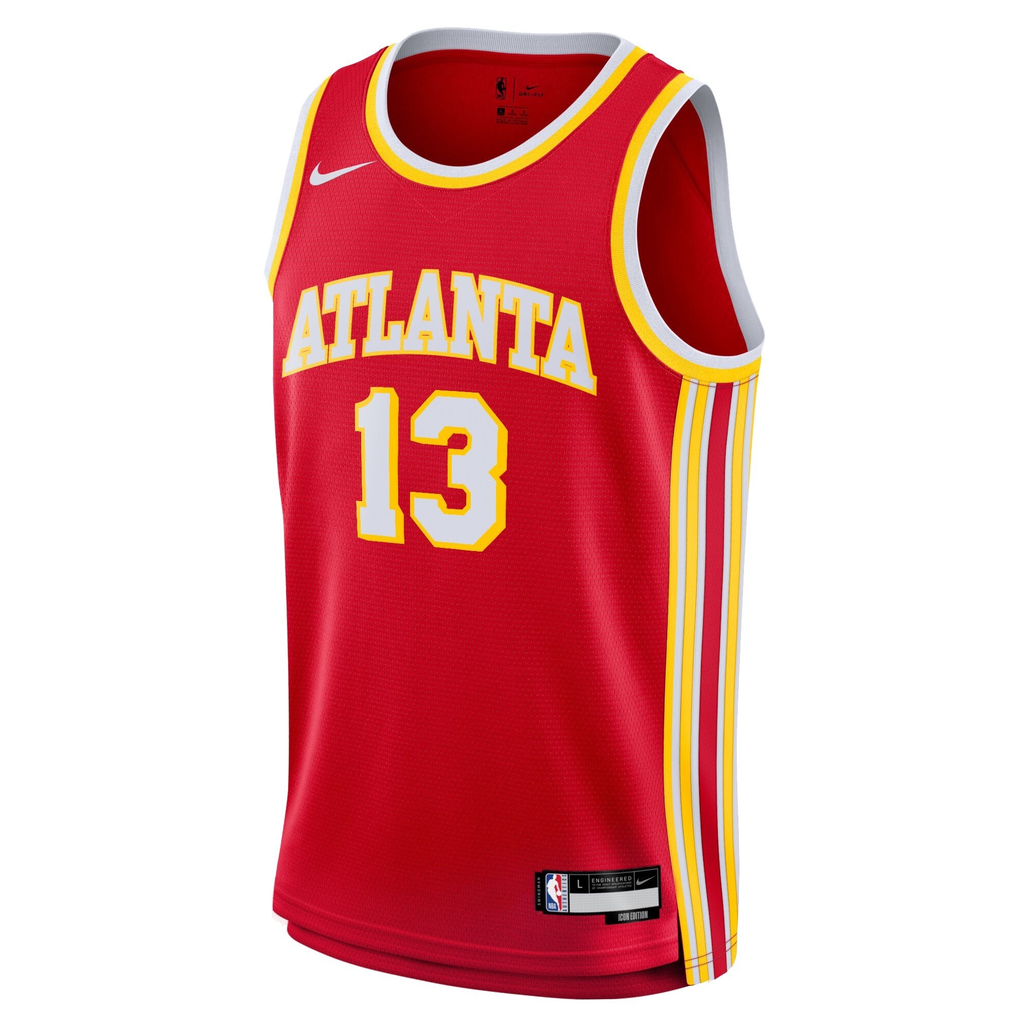 Atlanta Hawks Bogdan Bogdanovic Icon Swingman Jersey Red Youth S-3XL