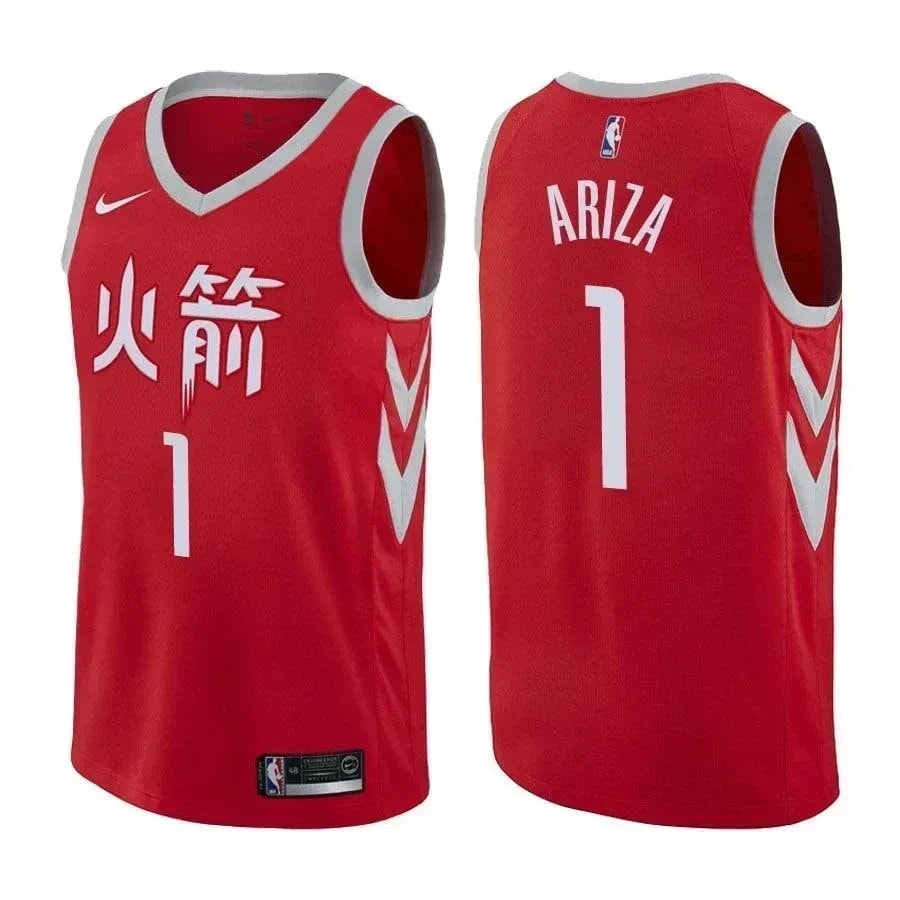 Trevor Ariza Rockets City Edition Red Basketball Jersey Mens S-3XL