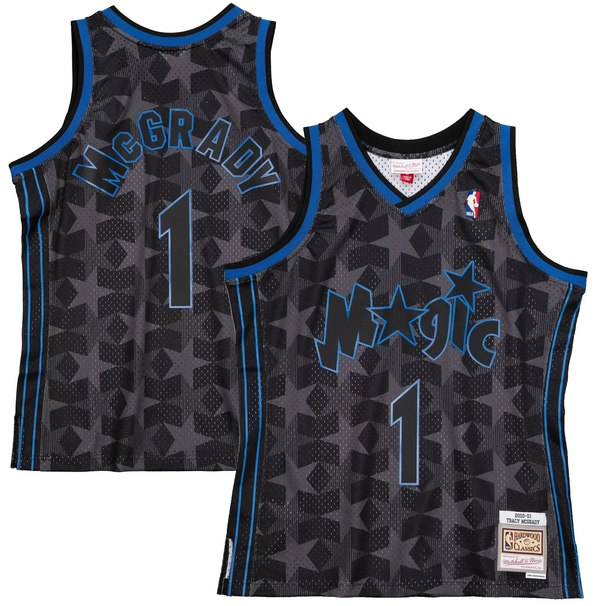Tracy Mcgrady Orlando Magic Mitchell Ness 2000-01 Hardwood Classics Reload 2.0 Swingman Jersey - Black