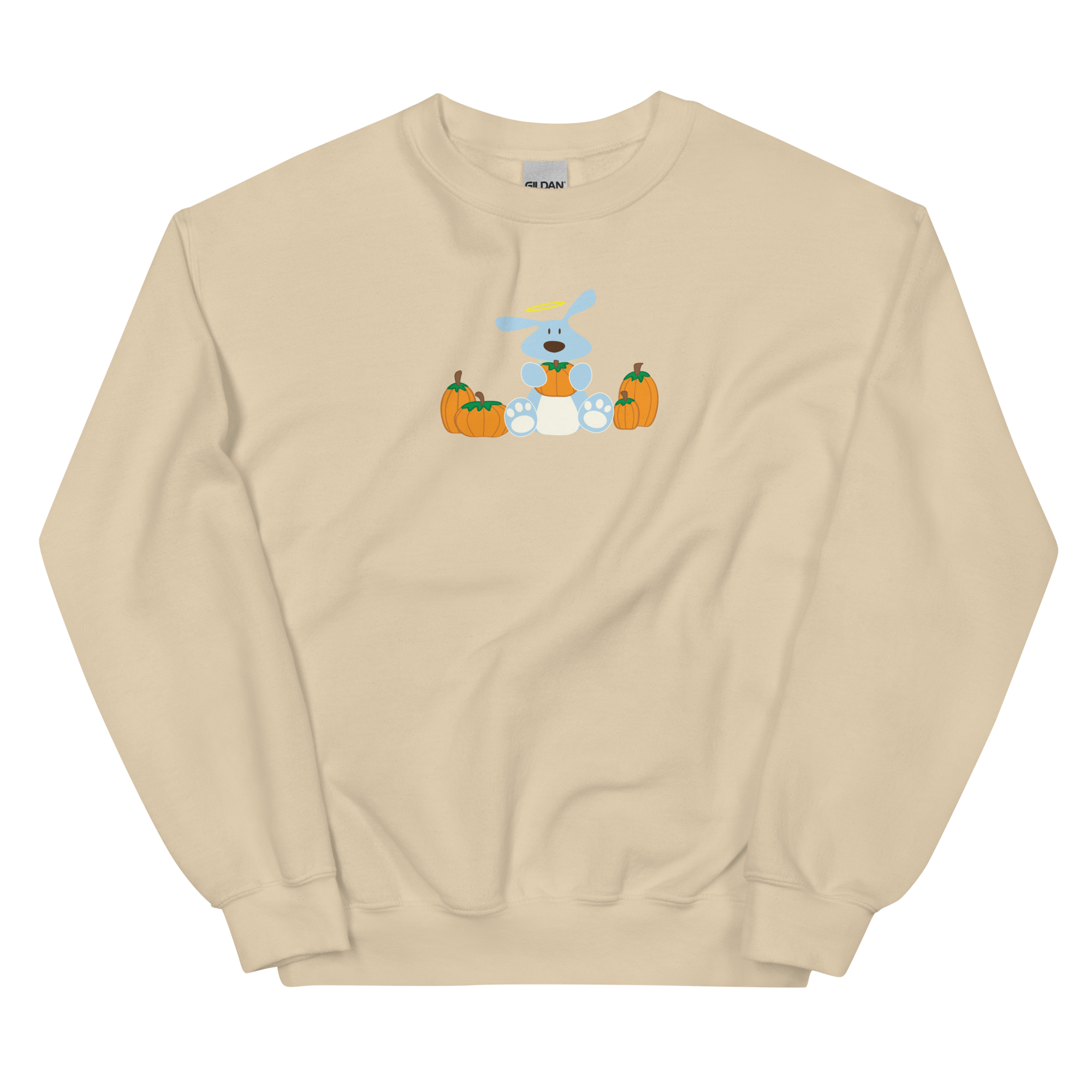 Crewneck Fleece: BOLO Halloween Pumpkin (Sand)