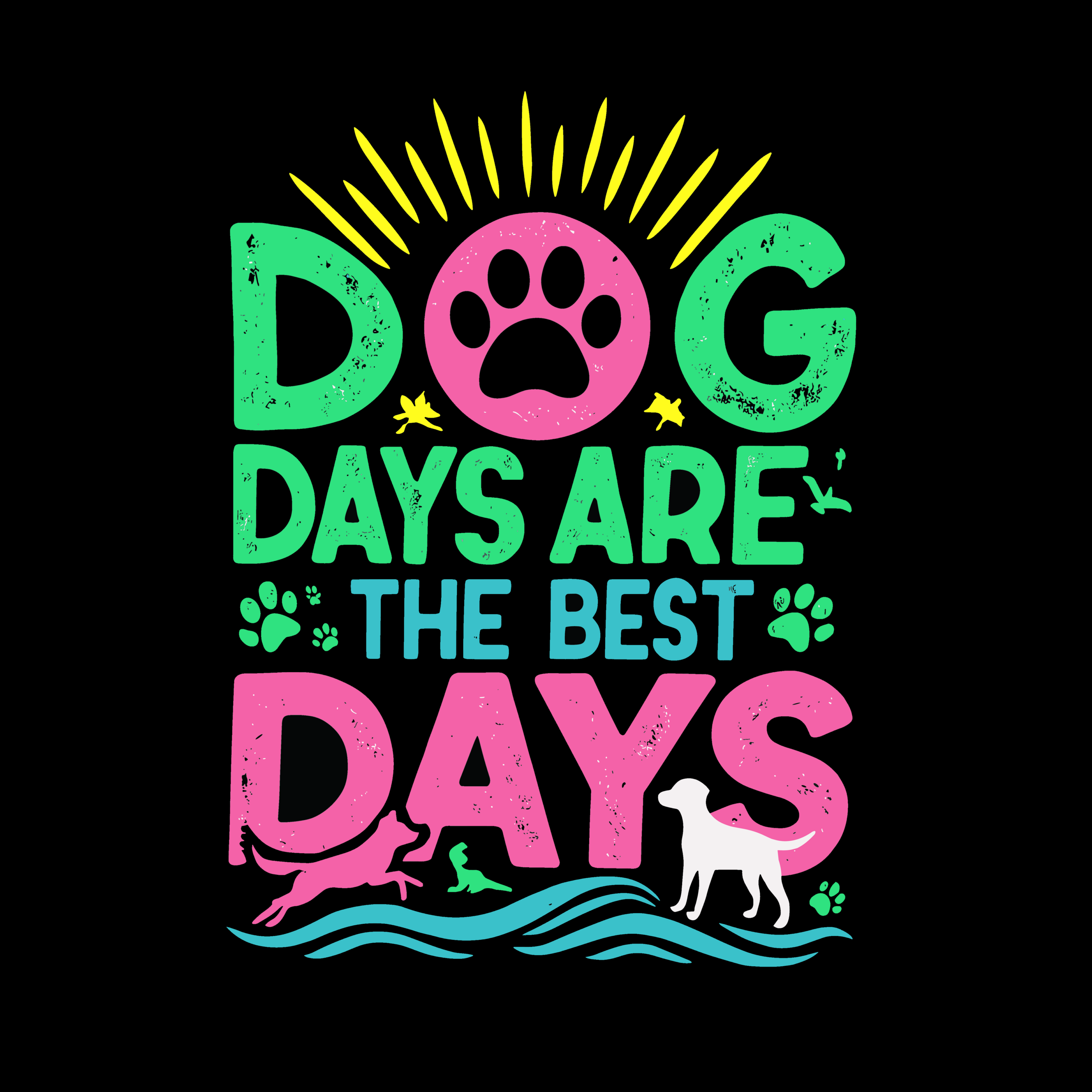 Dog Days (Adult Short Sleeve T-Shirt)
