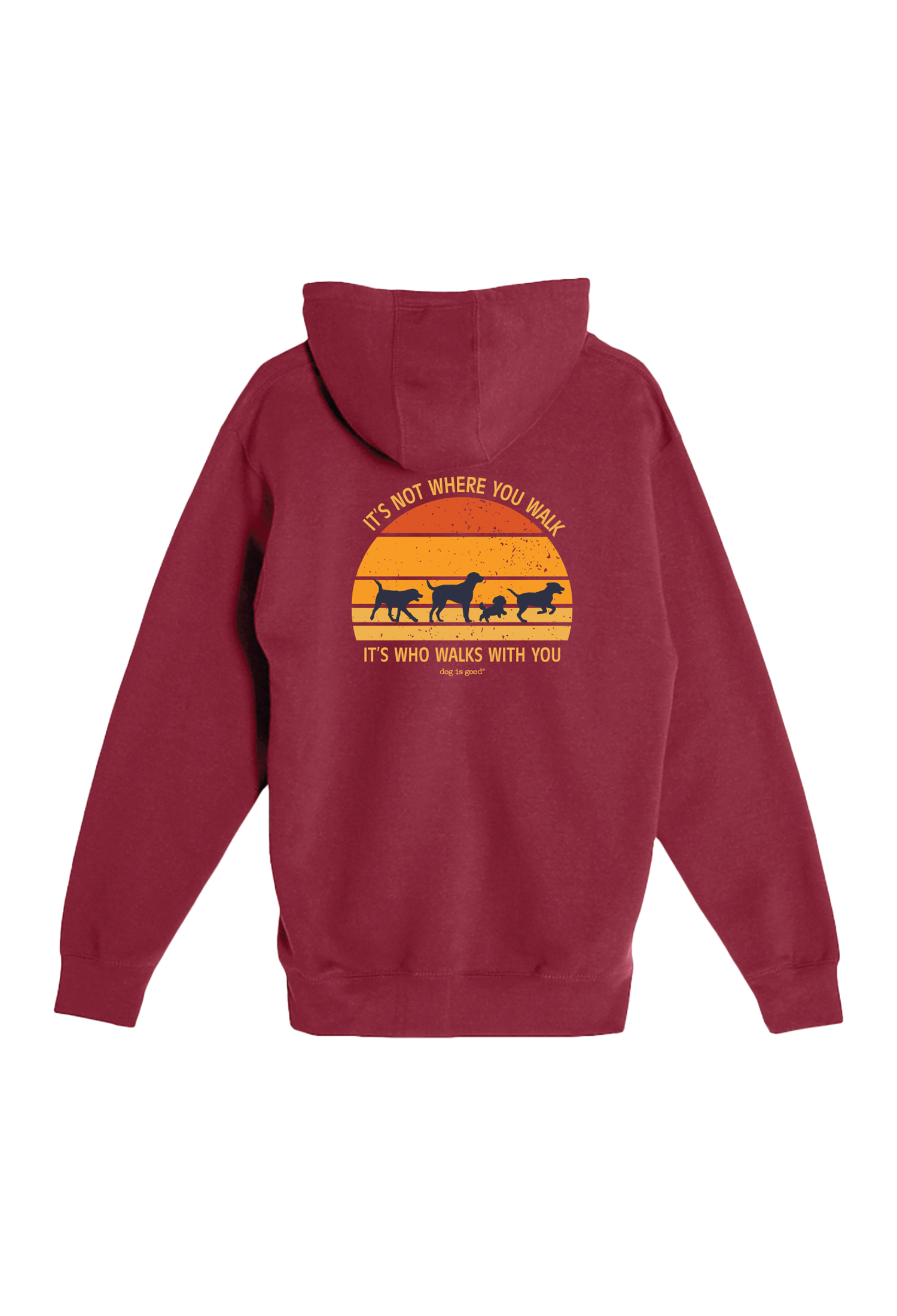 Pre Order Zip Hoodie: Never Walk Alone (Maroon)