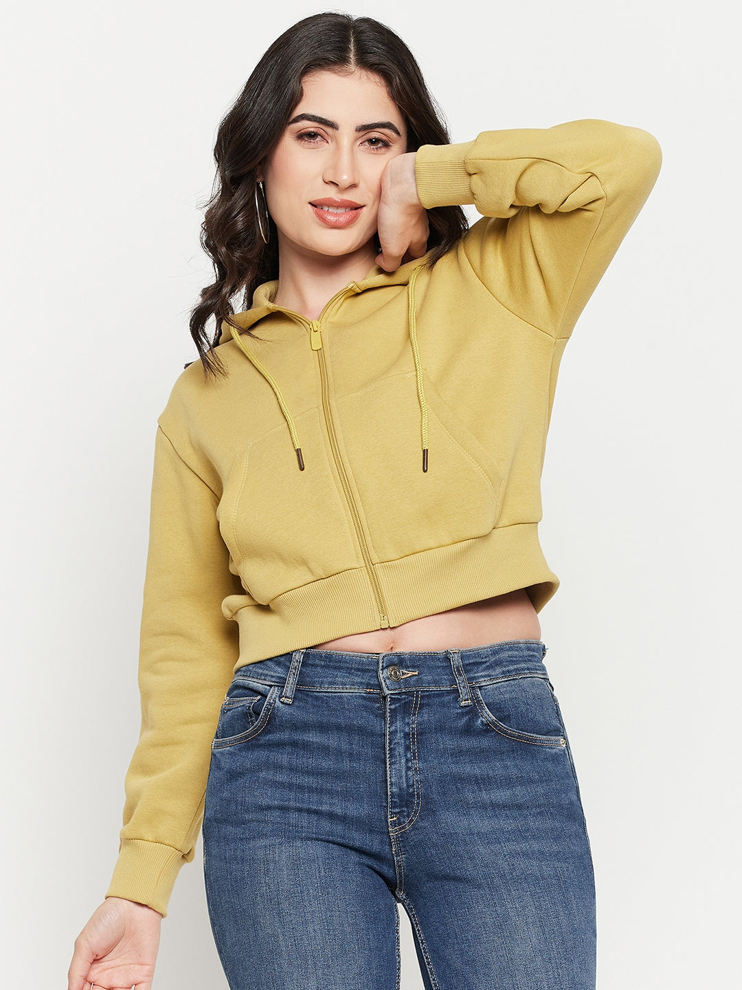 Madame Lime Hood Neck Sweatshirt