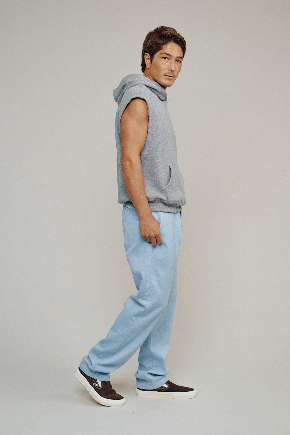 Heathered Balboa Hooded Sweatshirt