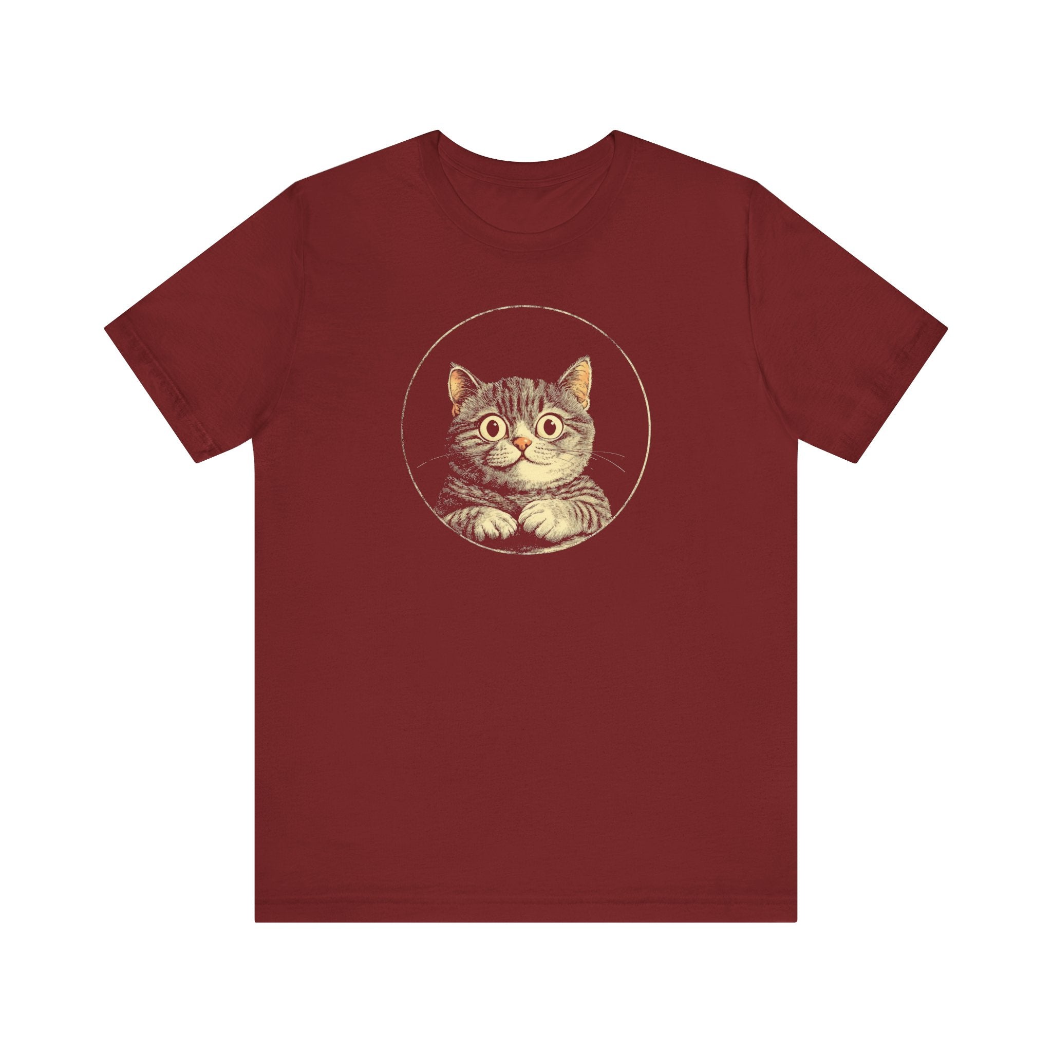 Adorable Cat Graphic Tee – Vintage Style Cat Lover Shirt
