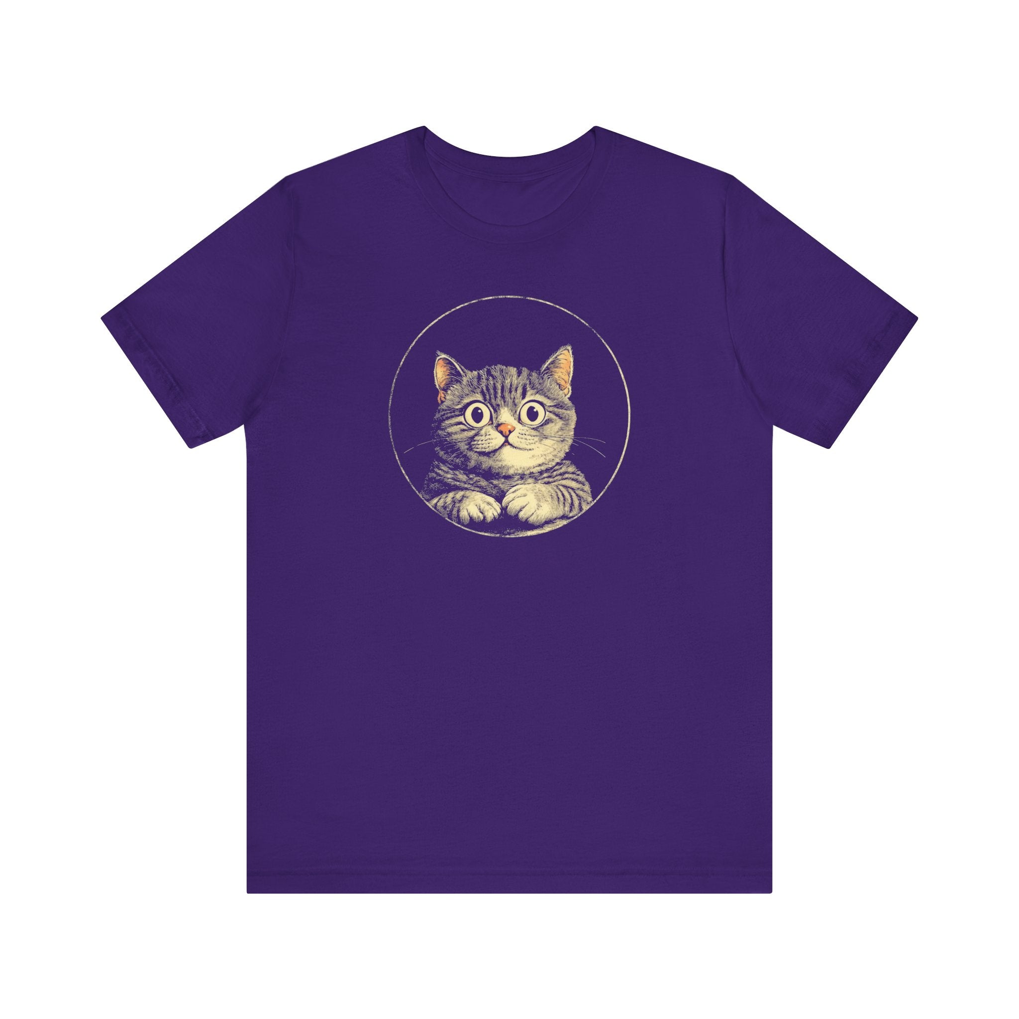 Adorable Cat Graphic Tee – Vintage Style Cat Lover Shirt