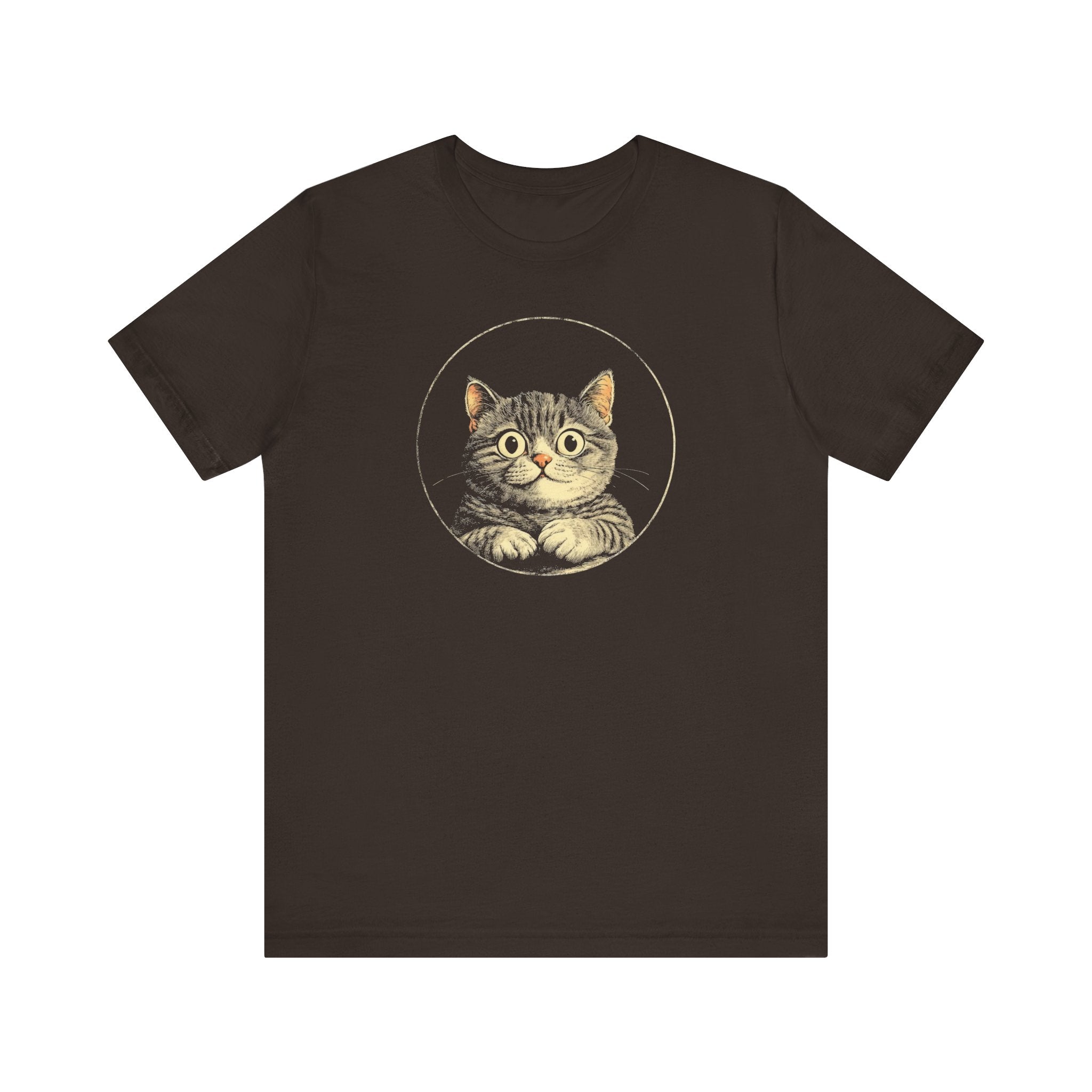 Adorable Cat Graphic Tee – Vintage Style Cat Lover Shirt