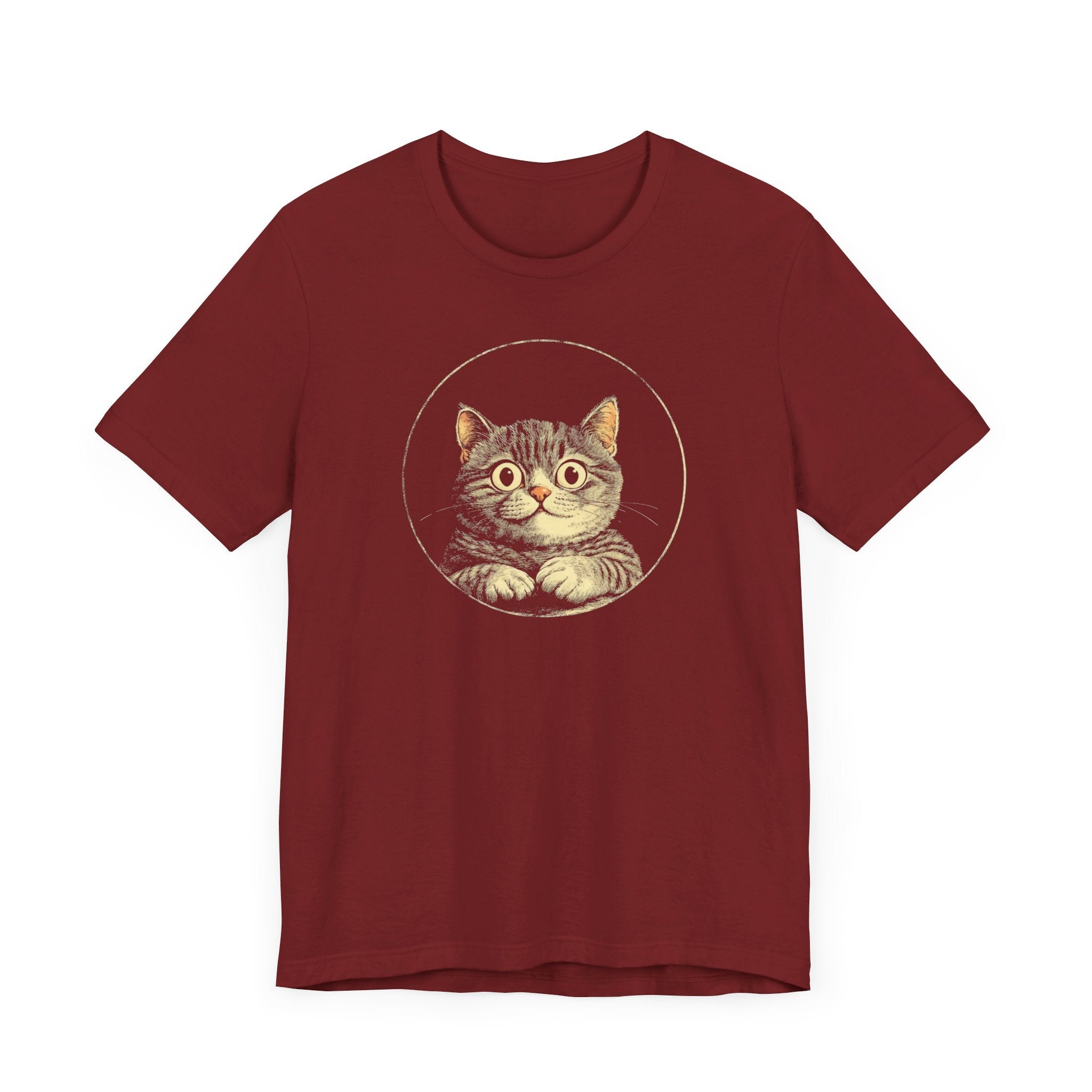 Adorable Cat Graphic Tee – Vintage Style Cat Lover Shirt