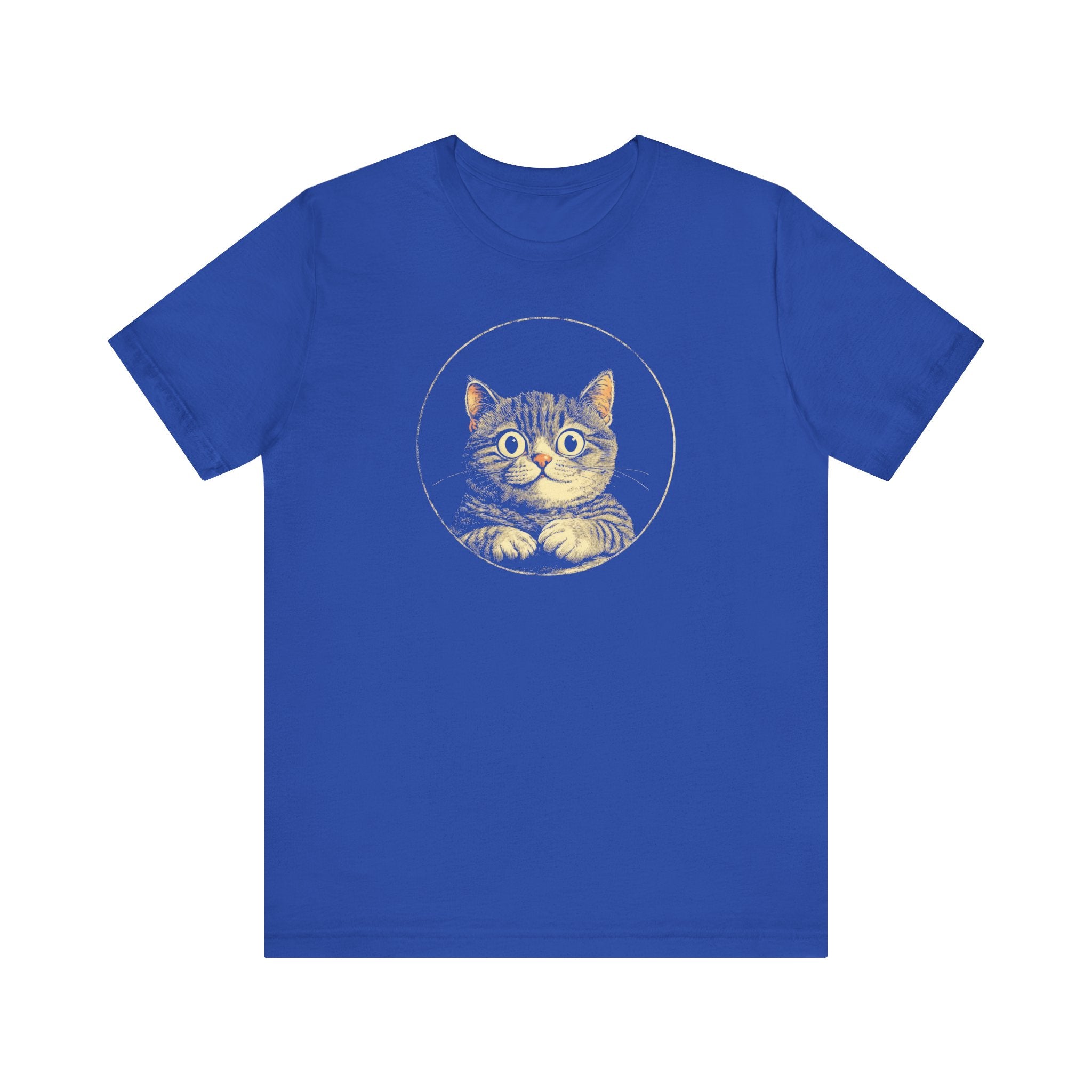 Adorable Cat Graphic Tee – Vintage Style Cat Lover Shirt