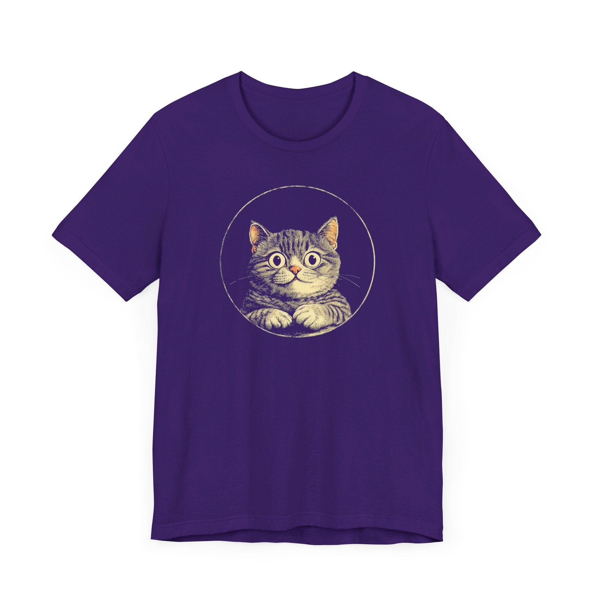 Adorable Cat Graphic Tee – Vintage Style Cat Lover Shirt