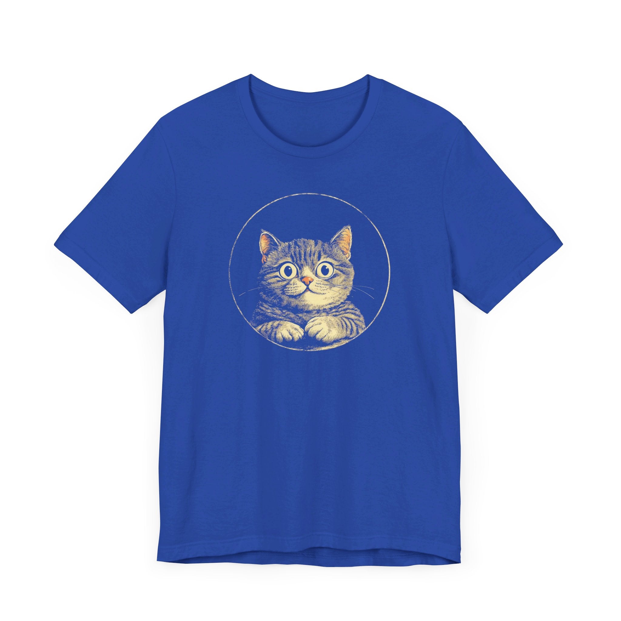 Adorable Cat Graphic Tee – Vintage Style Cat Lover Shirt