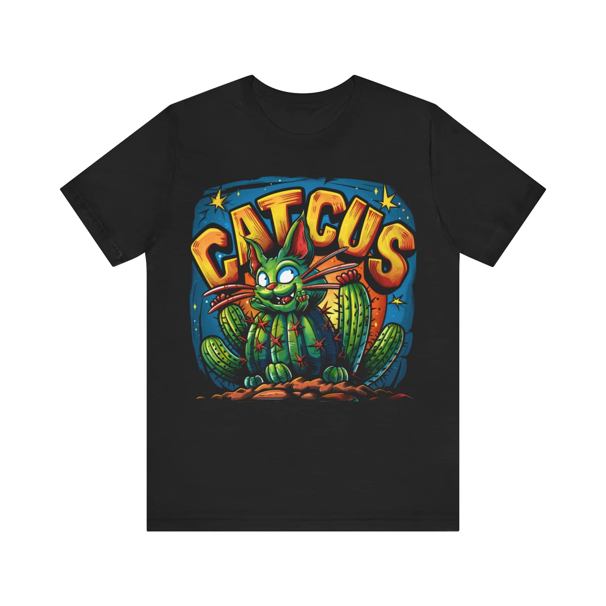 Cactus Cat T-Shirt Funny Cactus Cat Lover Tee