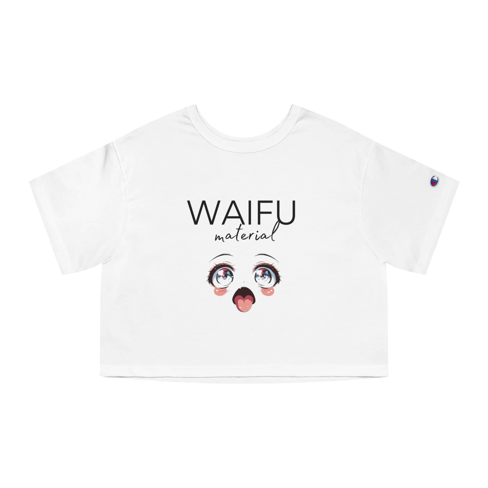 Anime Eyes Waifu Champion Women's Heritage Cropped T-Shirt