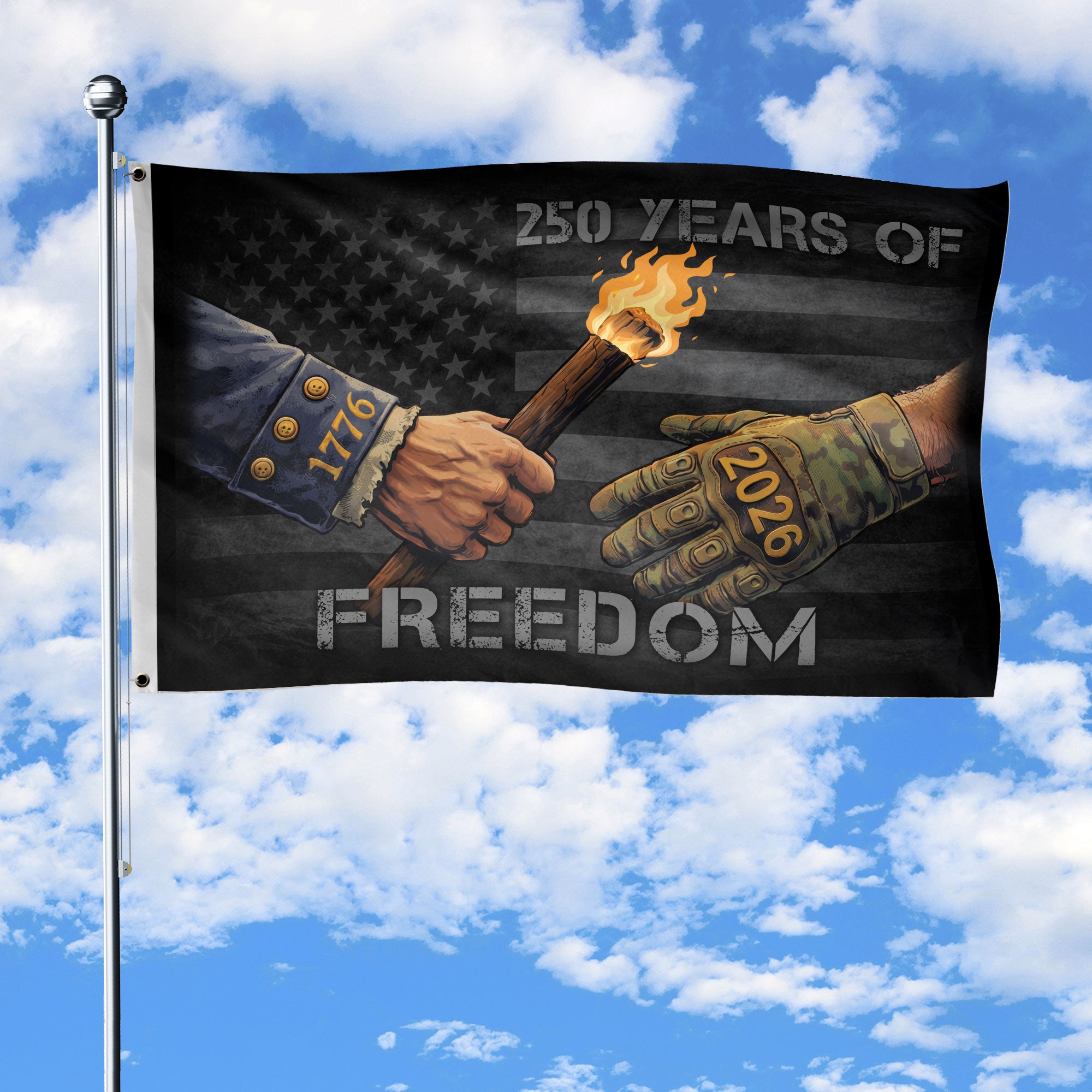 USA 250th Anniversary Garden Flag 1776-2026 Patriotic Double-Sided Weather-Resistant
