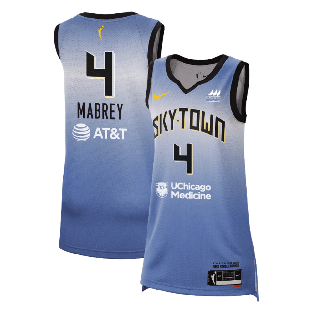 Marina Mabrey Chicago Sky 2024 Rebel Edition Unisex Jersey Light Blue Multicolor